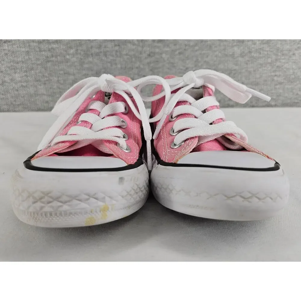 CONVERSE ALL STAR YOUTH PINK LOW TOP CHUCK TAYLOR SNEAKERS SIZE 11